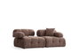 Atelier Del Sofa Sofá 2 Plazas L1-1R Capuchino con Respaldo y Brazos Ajustables